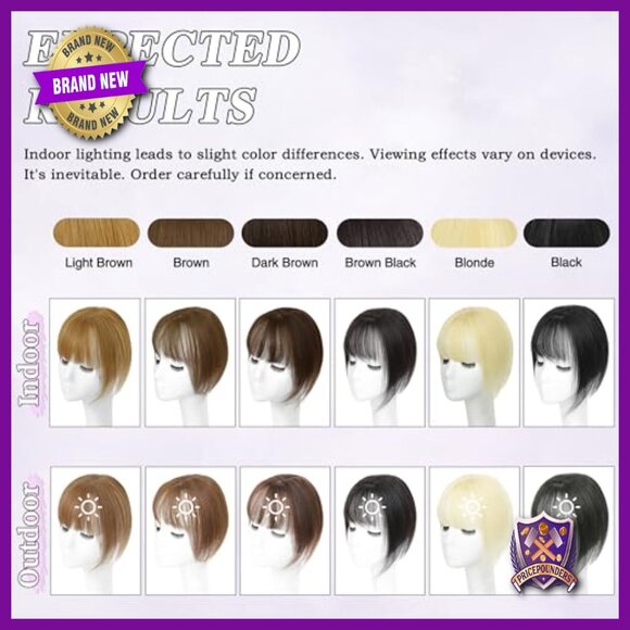 5x10 Human Hair Topper with Bangs for Thinning Hair, Silk Base